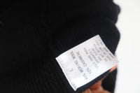 Men's 90% Merino Wool 10% Cashmere  Black Turtleneck Sweater Athletic Fit Tall Size