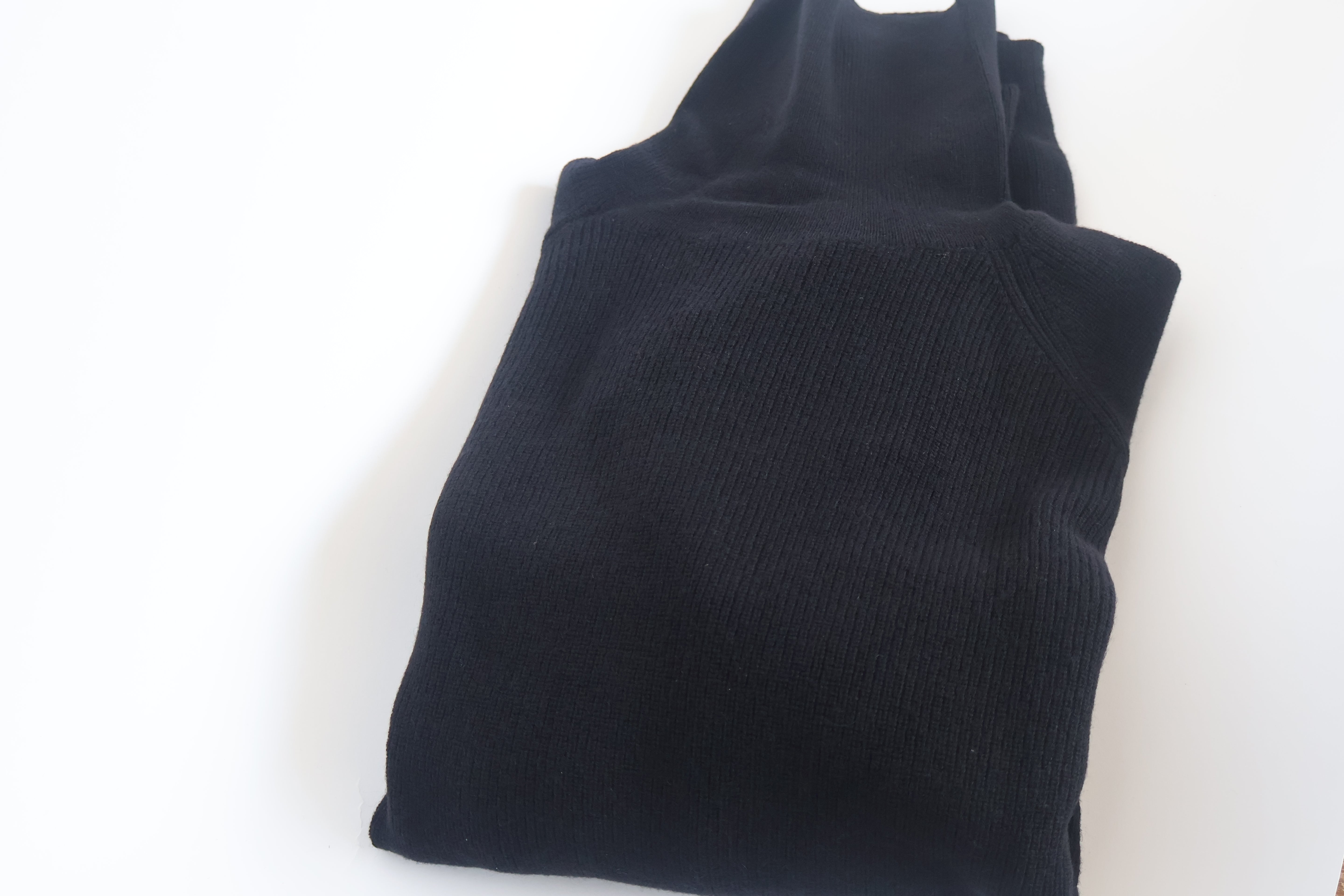 Men's 90% Merino Wool 10% Cashmere  Black Turtleneck Sweater Athletic Fit Tall Size