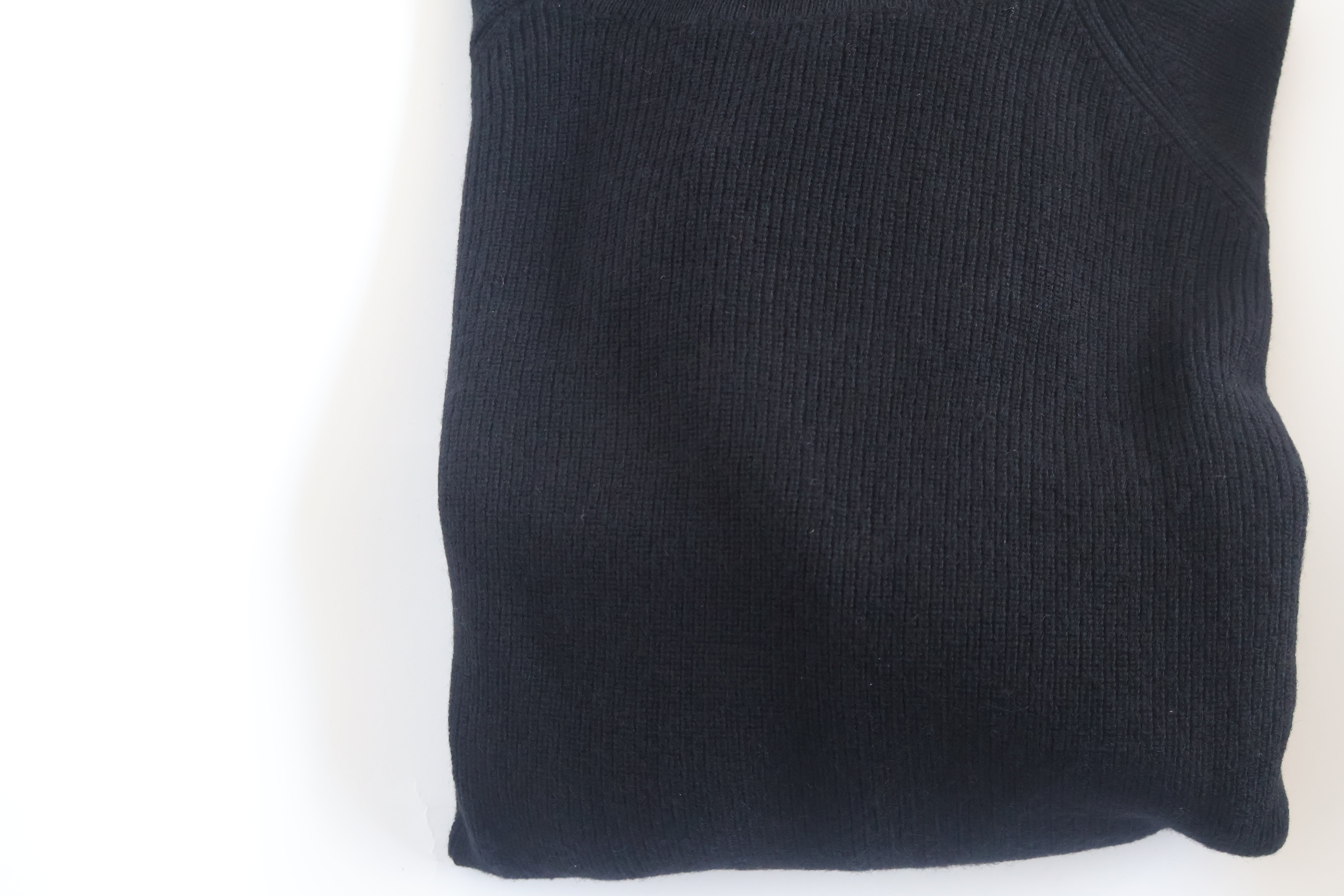 Men's 90% Merino Wool 10% Cashmere  Black Turtleneck Sweater Athletic Fit Tall Size